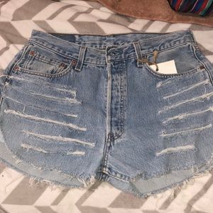 Levi’s 501 Distressed Jean Shorts